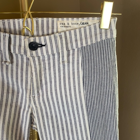 Rag & Bone for Barney’s Dobby Stripe Skinny Jeans Size 24 - Picture 4 of 12
